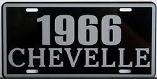 1966 66 CHEVELLE METAL LICENSE PLATE SS SUPER SPORT 283 327 396 427 CONVERTIBLE picture