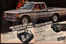 Vintage ad 1980 Datsun King Cab retro Truck Auto Vehicle Silver photo   04/08/23 picture