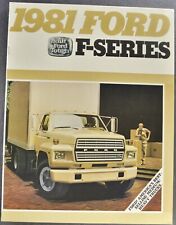 1981 Ford Truck Brochure F-600 700 800 Stake Dump Cargo Excellent Original 81 picture