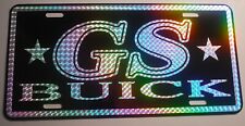 GS BUICK Prism Metal License Plate Tag 1970's Retro Fits Buick Skylark Riviera picture
