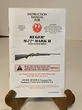 RUGER M-77 Mark II Bolt-Action Rifles Instruction Manual KD & KDM 2/03 R10 picture