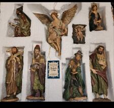 angela tripi vintage nativity 8pc figurine set hand signed number 470/ 2500 picture