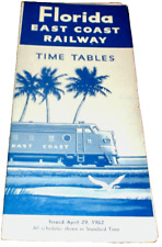 APRIL 1962 FEC FLORIDA EAST COAST PUBLIC SYSTEM PUBLIC TIMETABLE picture