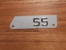 1955 RESTORED California YOM Motorcycle License Plate Metal Corner Tag picture
