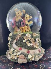 Boyds Bears TWEEDLE Musical Snow Globe Plays ~ Wind Beneath My Wings picture
