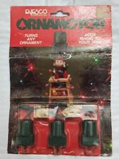 1989 ENESCO ORNAMOTOR Turns Any Ornament CHRISTMAS ORNAMENTS Rotating Motor 3pc  picture