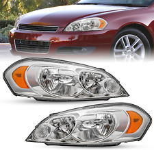 Headlight Assembly Set Compatible with 2006-2013 Chevy Impala / 2014-2016 Chevro picture