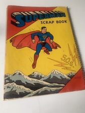 1940 SUPERMAN #2 Golden Age DC Comic Scrapbook #1503 Saalfield Front & Back Only picture