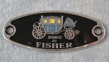 GM Body By FISHER Tag Badge-Orange Windows -Used  Age Unknown picture
