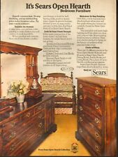 1976 Vintage ad for Sears Open Hearth Bedroom Furniture retro Bed  05/10/22 picture