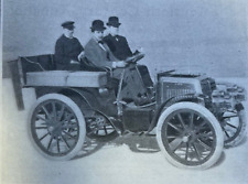1902 Early Automobiles Cars illustrated picture