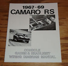 1967 1968 1969 Chevrolet Camaro RS Wiring Diagram Manual 67 68 69 Chevy picture