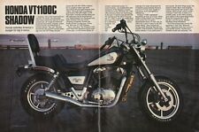 1985 Honda VT1100C Shadow - 10-Page Vintage Motorcycle Road Test Article picture