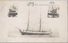 RPPC Postcard Ship Rebuilt Niagara Commodore Perry's Flagship Erie PA  picture