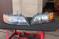 Genuine OEM Pair BMW Z3 Roadster Headlights Head Lights Lamps NS OS Chrome Rings picture
