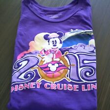 Disney Cruise Line Tee 2015 purple with Minnie sz L s/s VG collectible picture