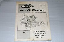 Noble Header Control Manual for John Deere 55 95 105 Combines 1964 - 1966 picture