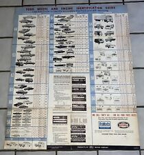 1954-1964 Ford Factory Model &Engine Identification Guide Poster picture