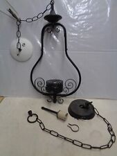 SWAG LAMP used parts mixed lot for restore 1968 1971 Black metal vintage picture