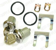 Pair of 2 Door Lock Cylinder Set For Chevy Chevrolet GMC Truck SUV Oldsmobile picture