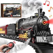 Train Set for BoysRemote Control Christmas Train Sets w/Steam LocomotiveLight... picture