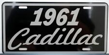 1961 61 CADDY METAL LICENSE PLATE FITS CADILLAC ELDORADO COUPE DEVILLE FLEETWOOD picture