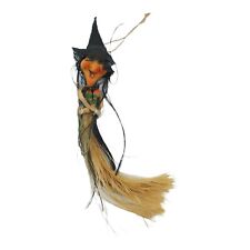 Vintage Hanging Witch Face Head Hair Halloween Front Door picture