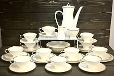 Rosenthal Continental Gold Banded Mid-Century Modern Coffee Tea 41pc Set For 12 picture