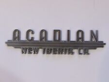 Vintage Acadian Pontiac New Iberia Louisiana Metal Dealer Badge Tag Emblem LA picture