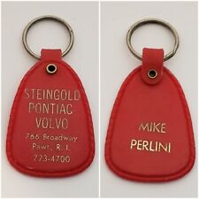 Steingold Pontiac Volvo Keychain Keyring Pawtucket RI  70's 80's Employee Name picture