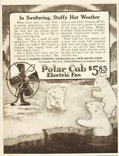 1919 Polar Cub Electric Fan Vintage Ad A C Gilbert Co New Haven CT picture