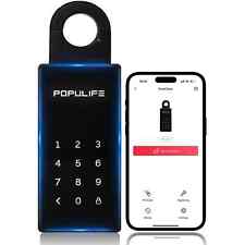 Populife Smart Key Lock Box for Outside, Wireless Lock Box for House Key picture