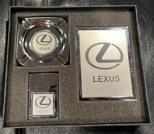 Lexus Zippo Ashtray Cigerette holder Set - NEVER USED -IN BOX - From 1992-95 picture