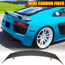 REAL CARBON Rear Trunk Spoiler Lid Wing Fit for Audi R8 Coupe 2016-2019 Bodykit picture