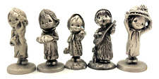 Lot of Five Pewter Hallmark Little Gallery Figurines picture
