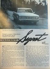1966 Road Test Plymouth Valiant Signet illustrated picture