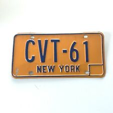 Chevrolet Corvette New York State License Plate Authentic CVT 61  Collector Car picture