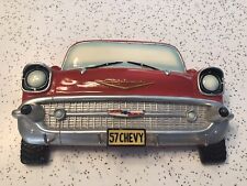 57 CHEVY Chevrolet Red Wall Mount Key Rack Hanger   Licensed by GM Resin  VG picture