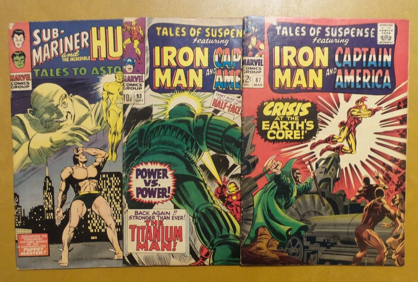 Tales of Suspense #87 & 93 10 Pence MODOK Tales To Astonish 78 Hulk Iron Man
