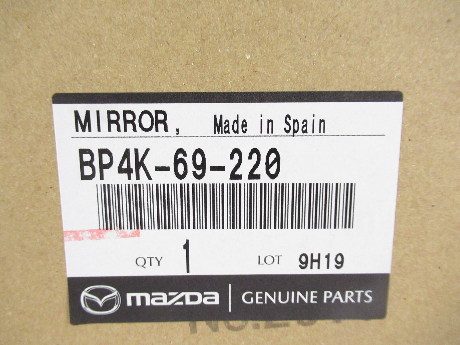 Genuine OEM Mazda BP4K-69-220 Rear View Mirror 2006-07 5 & 2004-06 3