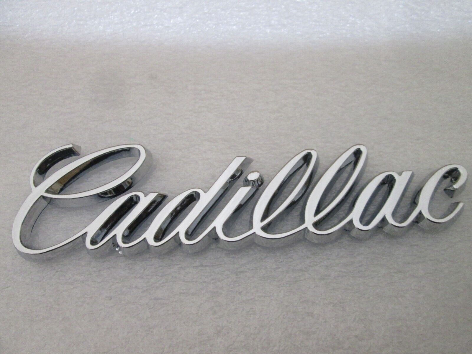 Cadillac Fleetwood Deville Brougham Script Emblem Nameplate Badge Rear Trunk