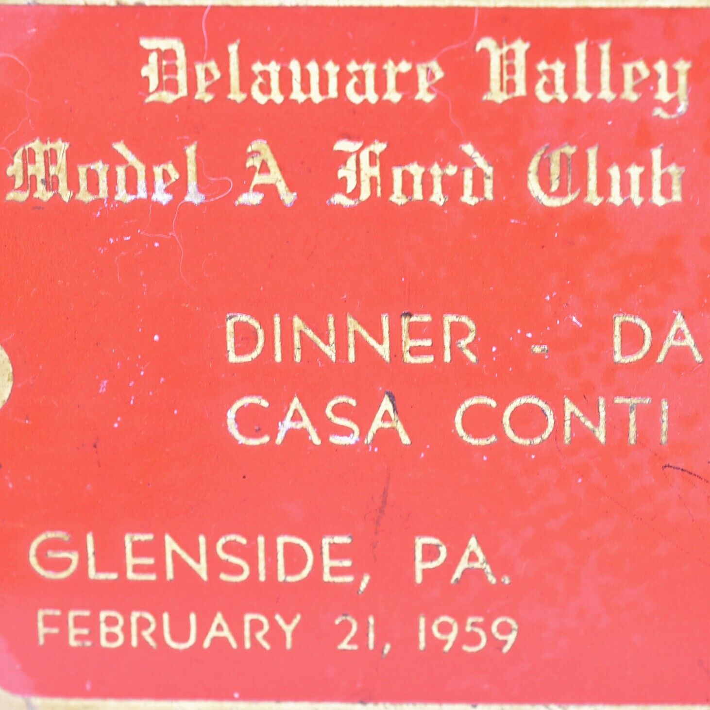 1959 Ford Model A Club Antique Car Meet Casa Conti Inn Glenside Pennsylvania