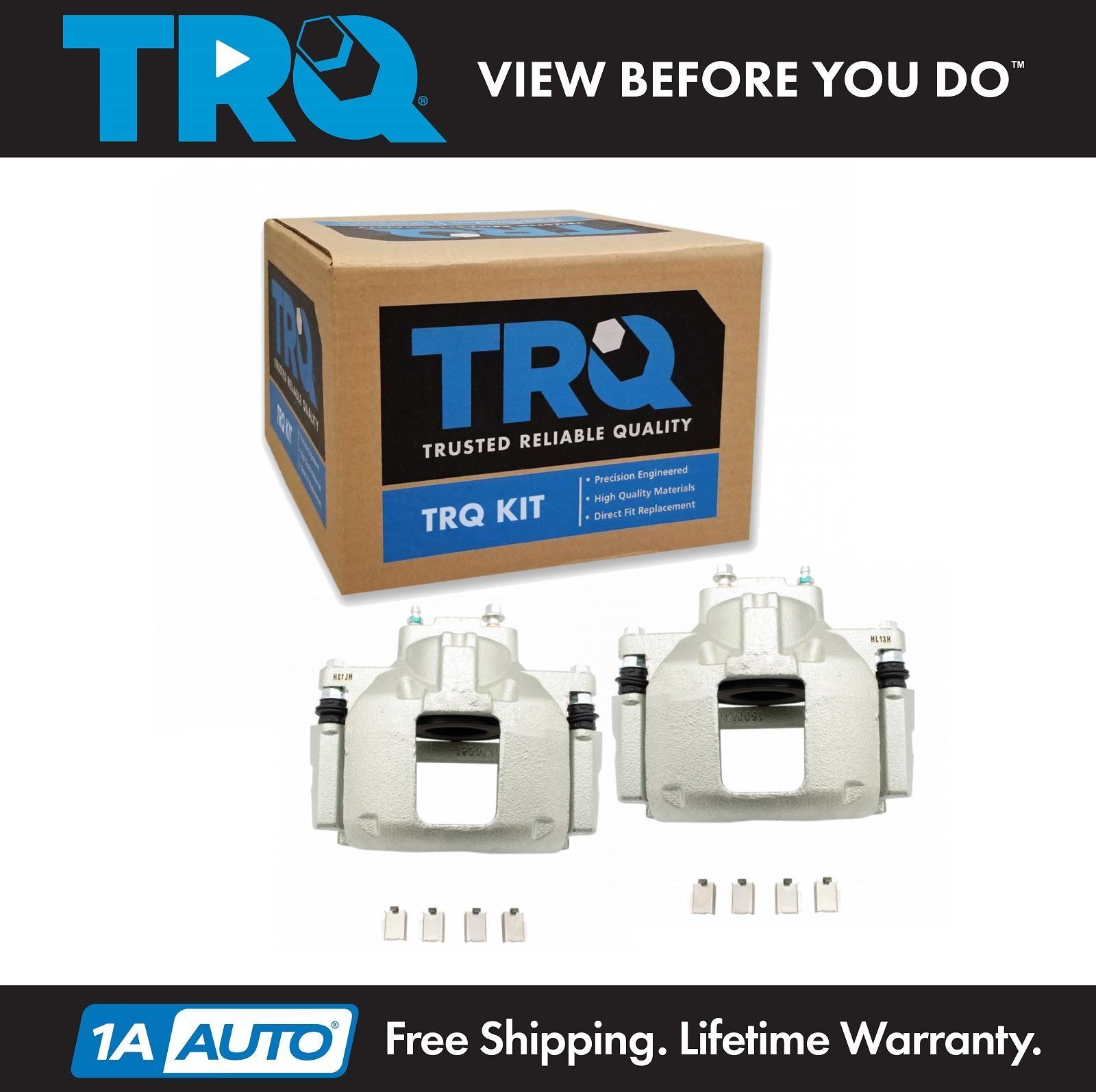 TRQ Front Disc Brake Caliper Pair for Dodge Caravan Jeep Wrangler
