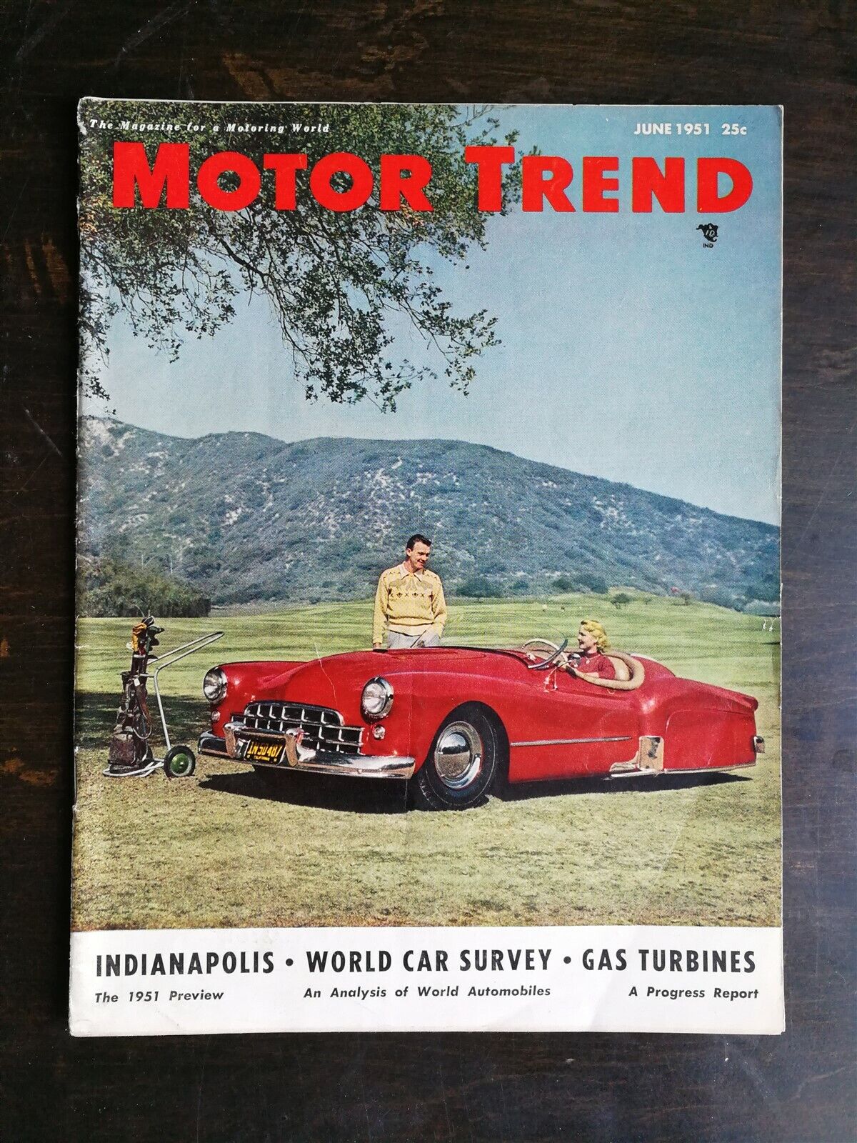 Motor Trend Magazine June 1951 - Studebaker V-8 - Customs - Stars & Cars