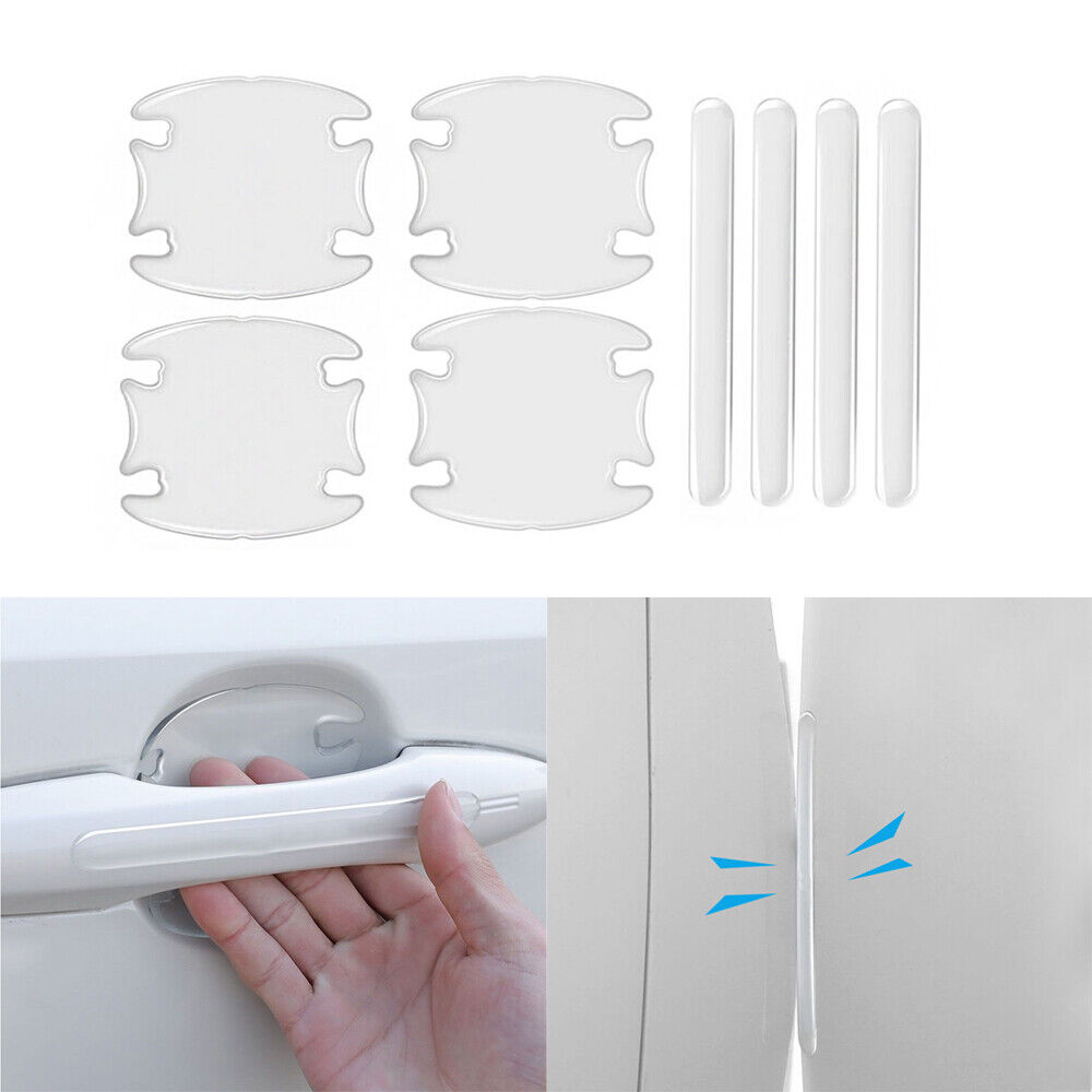 Universal Car Door Handle Bowl Film Anti-Scratch Protective Stickers Clear