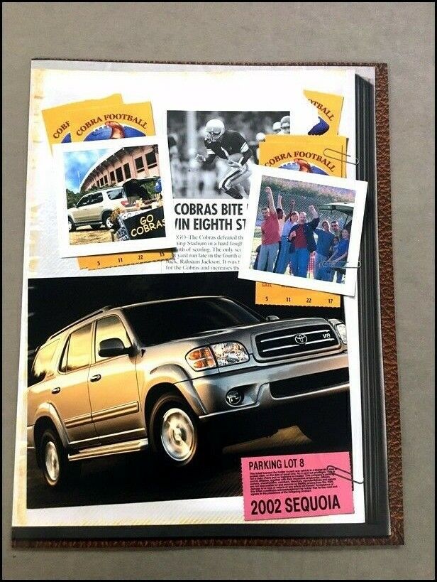 2002 Toyota Sequoia Original Car Sales Brochure Catalog