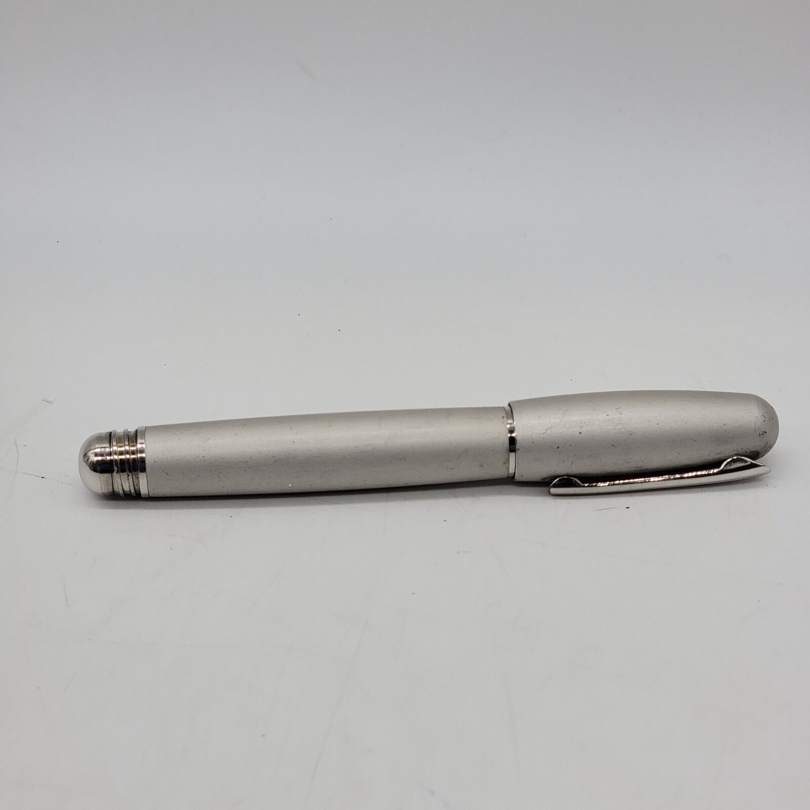 Delta Silver Chrome Trim Easy Grip With Cap Beautifully Design Ballpoint Pen