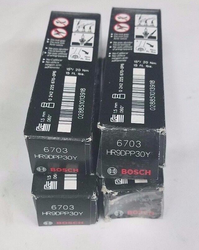 Qty/4, Bosch, HR9DPP30Y, Spark Plugs, 6703
