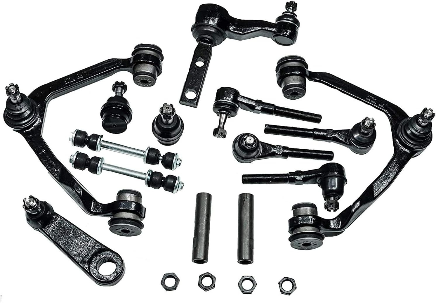 14-Piece 4X4 Only Front Suspension Kit, Upper Control Arms, Lower Ball Joints, I