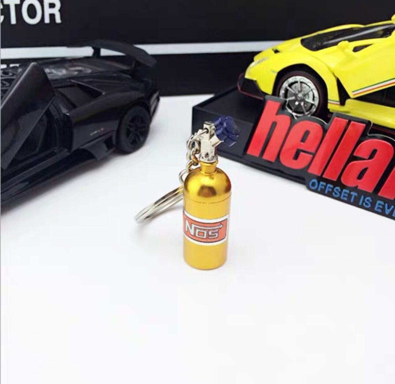 Ship from USA Yellow Nitrous Oxide Bottle Keychain